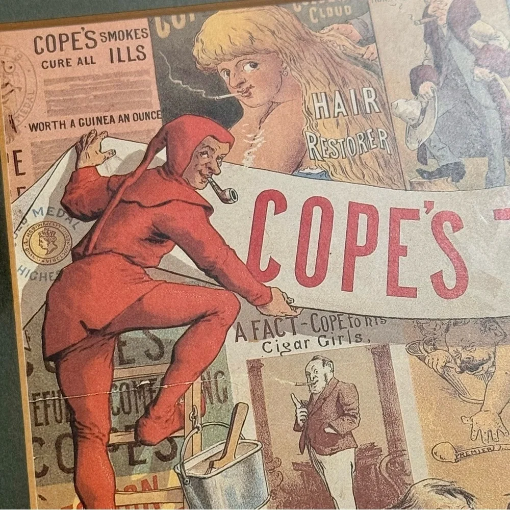Vintage Cope's Tobaccos Framed 8x10 Art Print